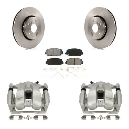 Front Disc Brake Caliper Rotors And Semi-Metallic Pads Kit For 2016-2018 Acura RDX KC8-100108S