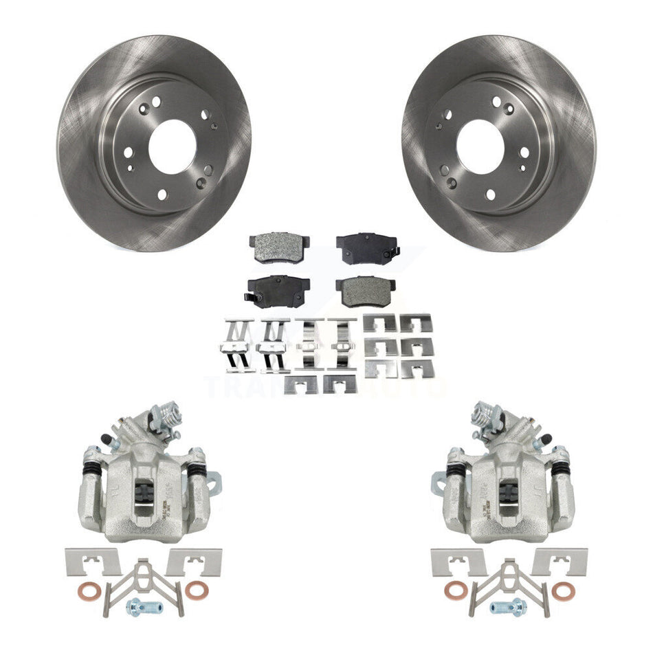 Rear Disc Brake Caliper Rotors And Ceramic Pads Kit For Honda Civic Acura CSX ILX KC8-100108T