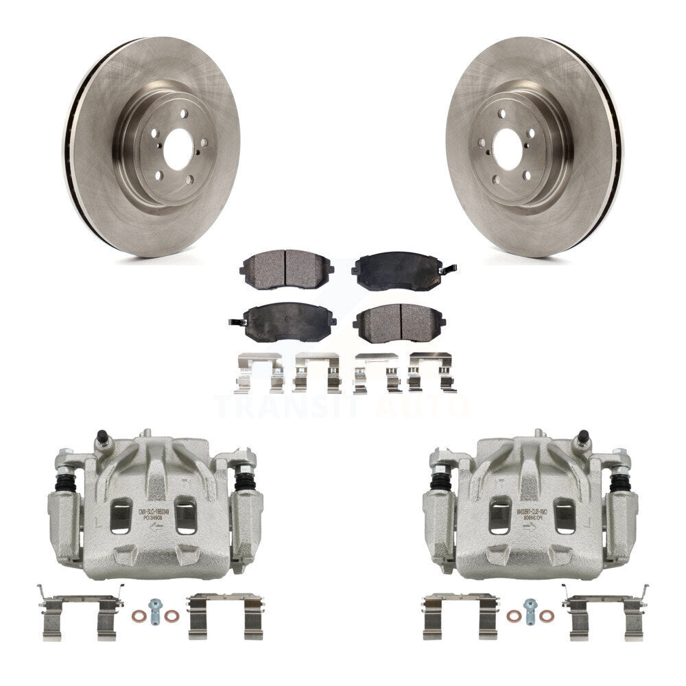 Front Disc Brake Caliper Rotors And Semi-Metallic Pads Kit For Subaru Legacy KC8-100111P