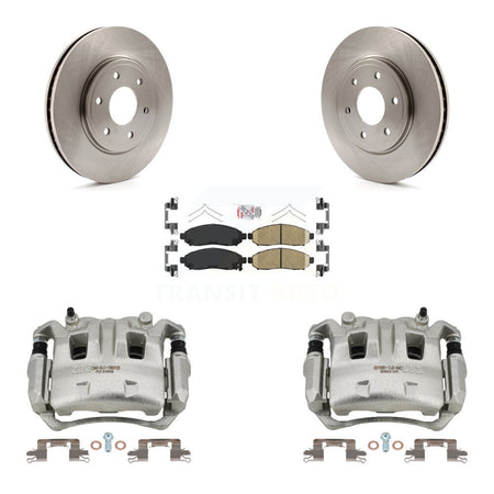 Front Disc Brake Caliper Rotors And Ceramic Pads Kit For Nissan Frontier Suzuki Equator KC8-100120N