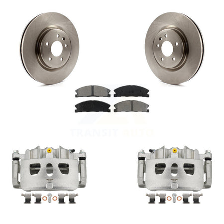 Front Brake Caliper Rotor Semi-Metallic Pad Kit For Ford Explorer With Heavy Duty Brakes KC8-100120S