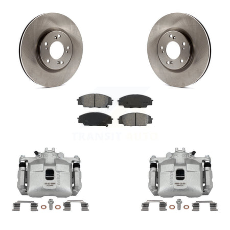 Front Disc Brake Caliper Rotors And Semi-Metallic Pads Kit For 2000-2009 Honda S2000 KC8-100123S