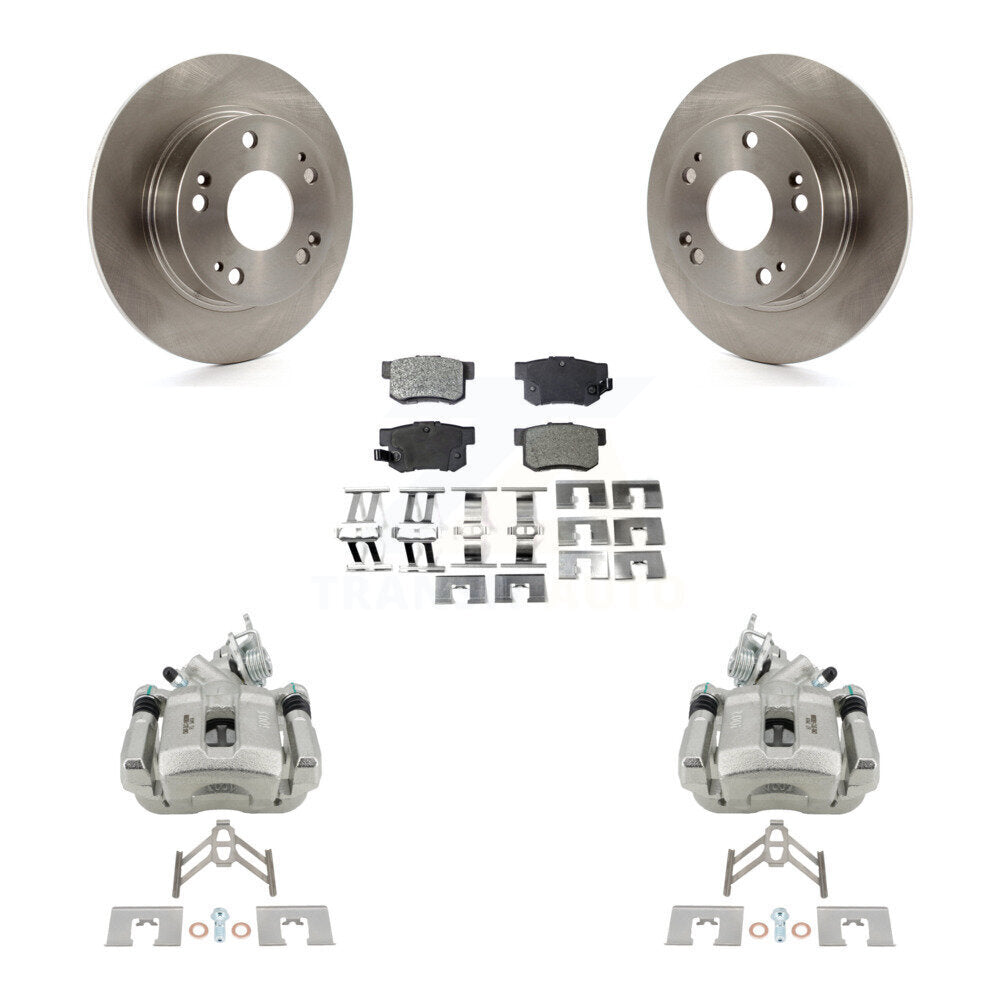 Rear Disc Brake Caliper Rotors And Ceramic Pads Kit For Honda Accord Acura TSX KC8-100123T
