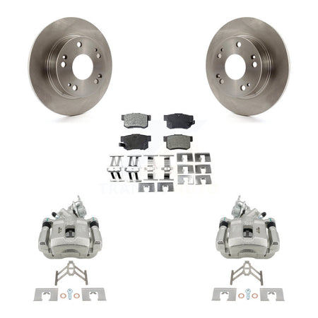 Rear Disc Brake Caliper Rotors And Ceramic Pads Kit For Honda Accord Acura TSX KC8-100123T
