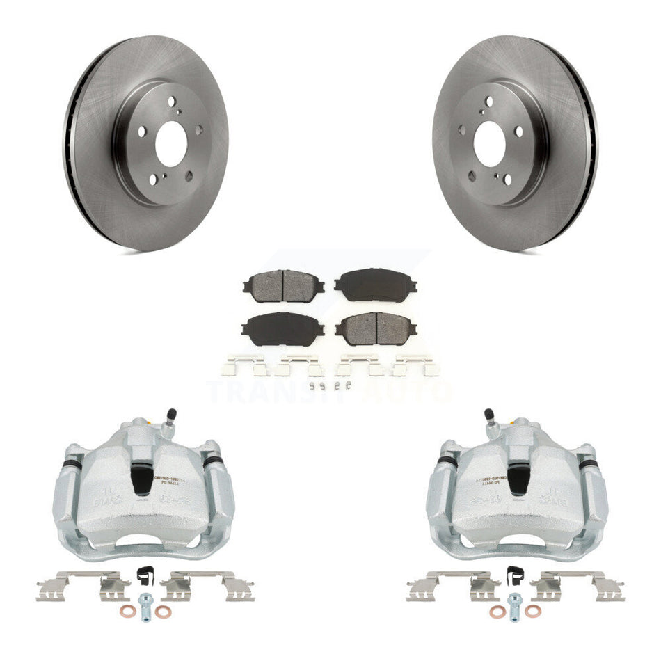 Front Brake Caliper Rotors & Semi-Metallic Pad Kit For Toyota Sienna Camry Solara Avalon KC8-100124S