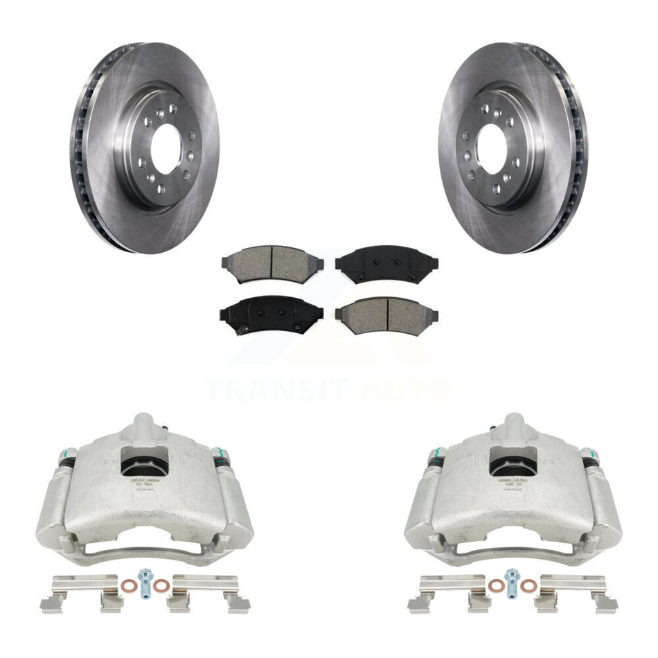 Front Disc Brake Caliper Rotors And Semi-Metallic Pads Kit For Chevrolet Uplander Buick Terraza Pontiac Montana Saturn Relay KC8-100125S