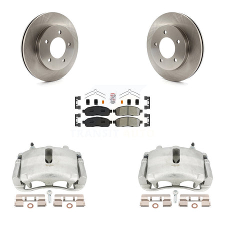 Front Disc Brake Caliper Rotors And Semi-Metallic Pads Kit For 2004 Ford F-150 4WD With 5 Lug Wheels KC8-100126N by Transit Auto