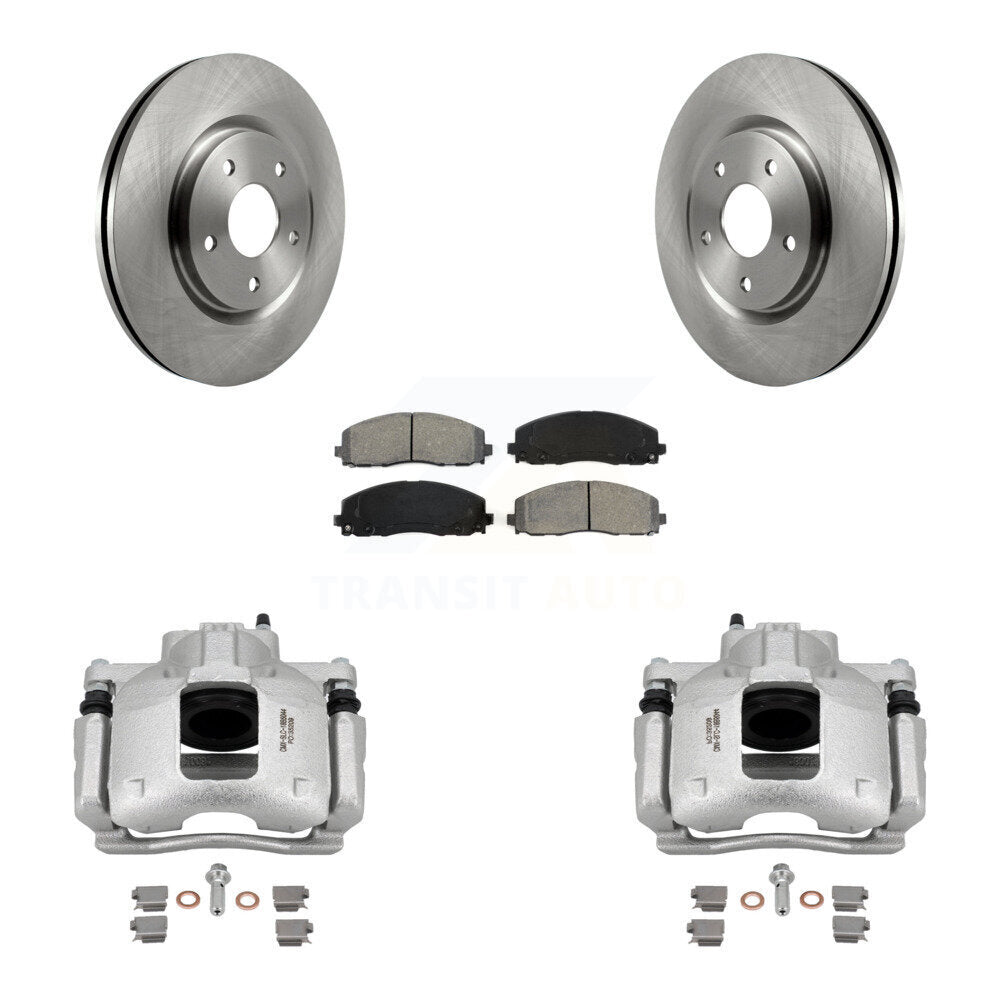 Front Disc Brake Caliper Rotors And Semi-Metallic Pads Kit For Volkswagen Routan Ram C/V KC8-100129S
