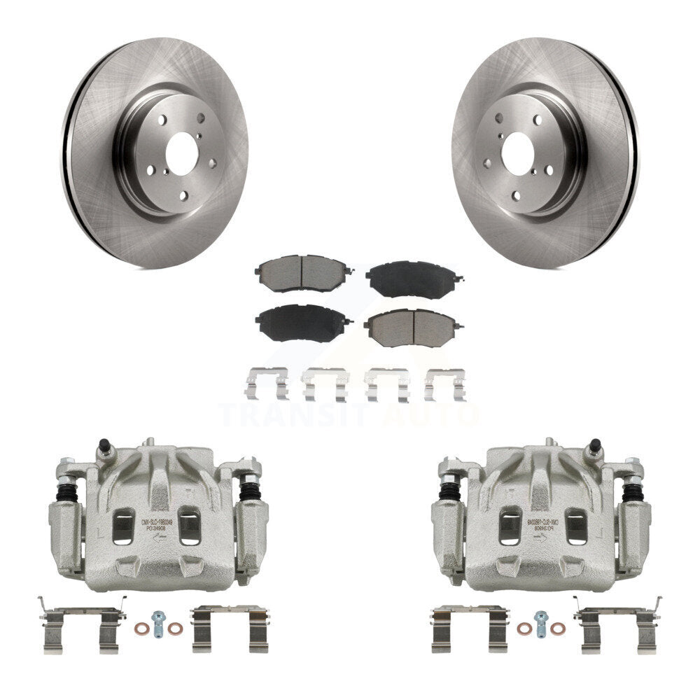 Front Disc Brake Caliper Rotors Ceramic Pad Kit For Subaru Outback WRX Legacy Tribeca B9 KC8-100134C
