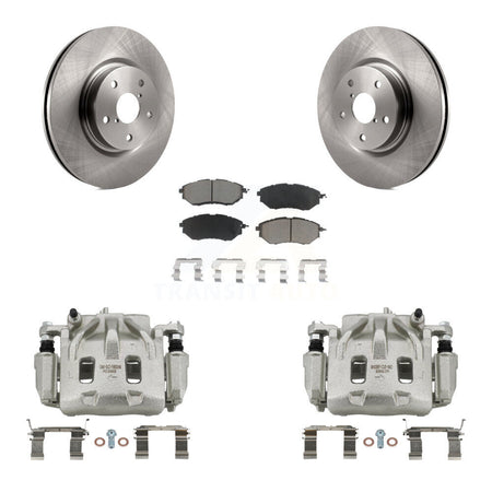 Front Disc Brake Caliper Rotors Ceramic Pad Kit For Subaru Outback WRX Legacy Tribeca B9 KC8-100134C