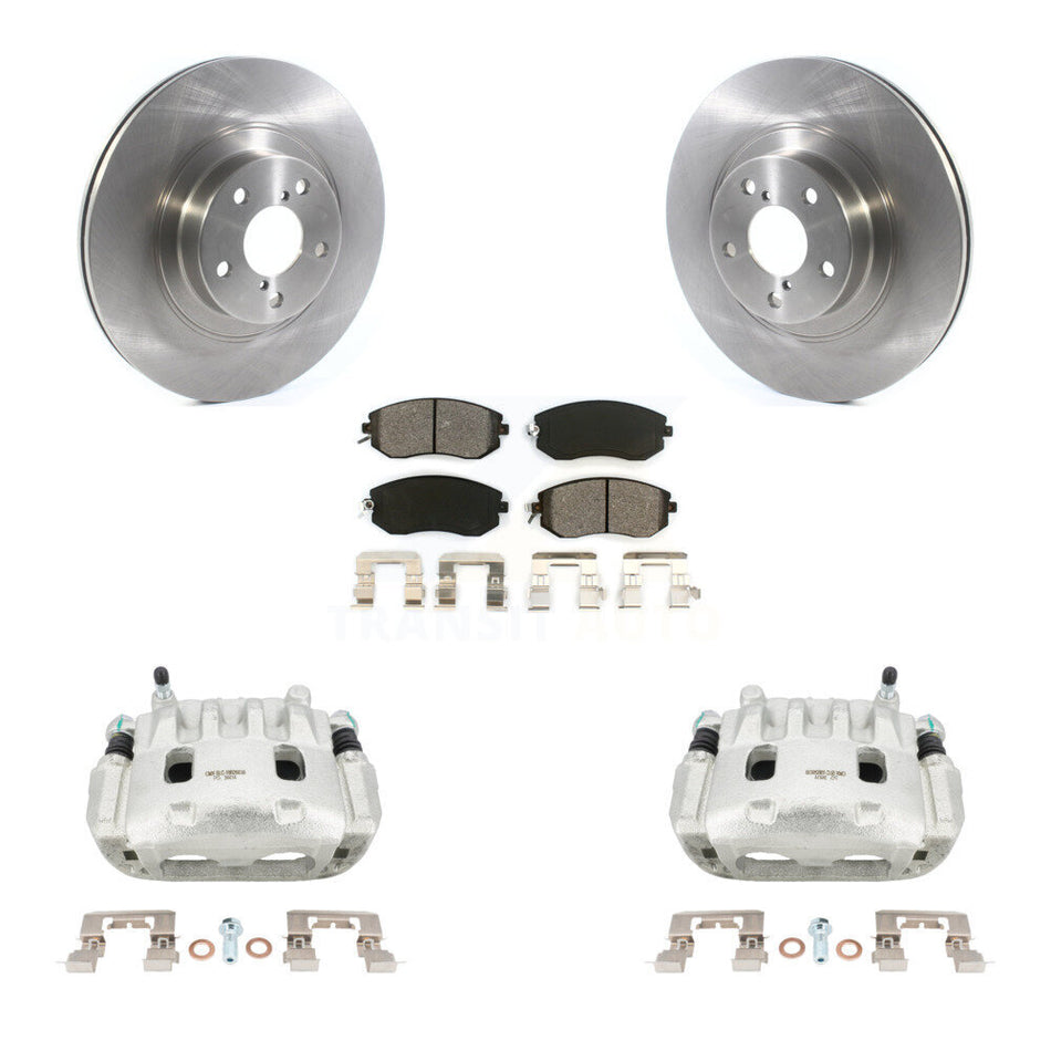 Front Brake Caliper Rotor Semi-Metallic Pad Kit For Subaru Forester Impreza XV Crosstrek KC8-100135S