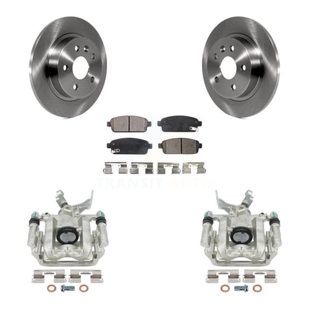 Rear Disc Brake Caliper Rotors And Ceramic Pads Kit For Chevrolet Buick Encore Sonic Trax KC8-100135T by Transit Auto