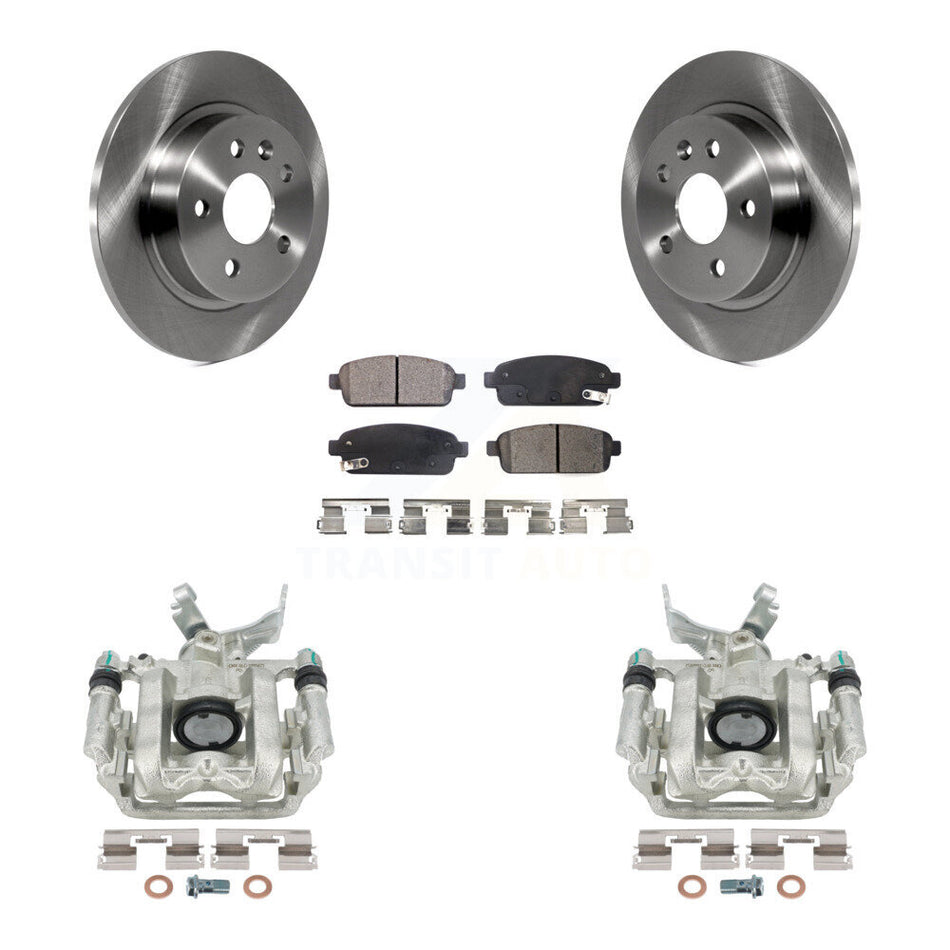 Rear Disc Brake Caliper Rotors And Ceramic Pads Kit For Chevrolet Buick Encore Sonic Trax KC8-100135T