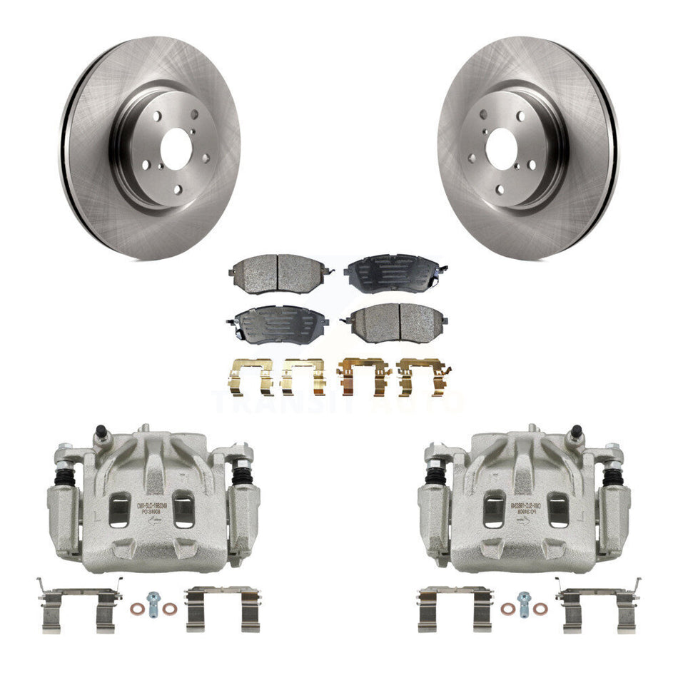Front Brake Caliper Rotor Semi-Metallic Pad Kit For Subaru Outback WRX Legacy Tribeca B9 KC8-100136P