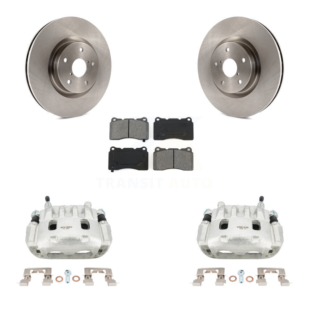 Front Disc Brake Caliper Rotors And Semi-Metallic Pads Kit For Subaru Impreza WRX KC8-100136S