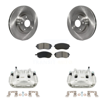 Front Disc Brake Caliper Rotors And Semi-Metallic Pads Kit For Subaru Legacy KC8-100138S