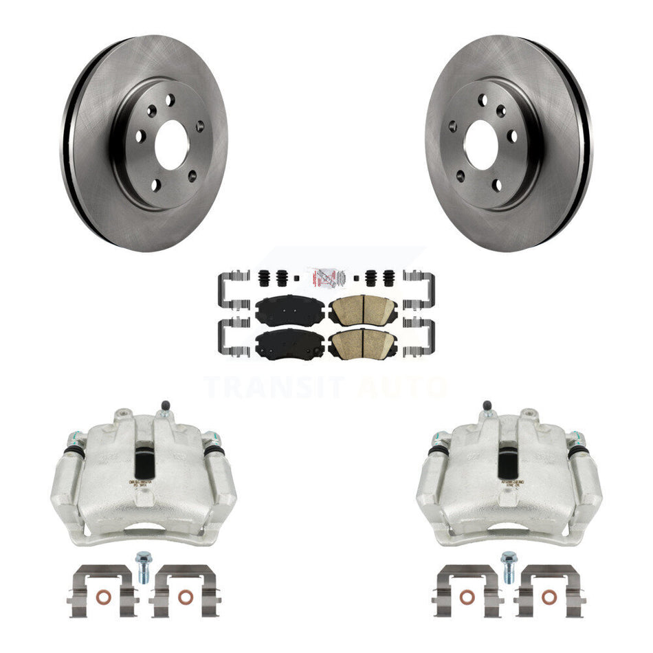 Front Disc Brake Caliper Rotors And Ceramic Pads Kit For Chevrolet Malibu Buick LaCrosse Regal Limited KC8-100140N