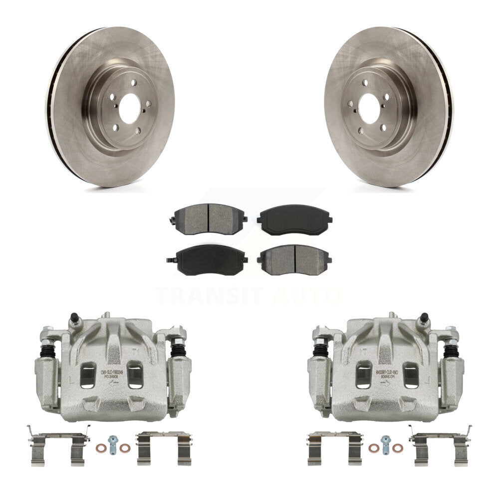 Front Disc Brake Caliper Rotors And Semi-Metallic Pads Kit For Subaru Legacy KC8-100140S