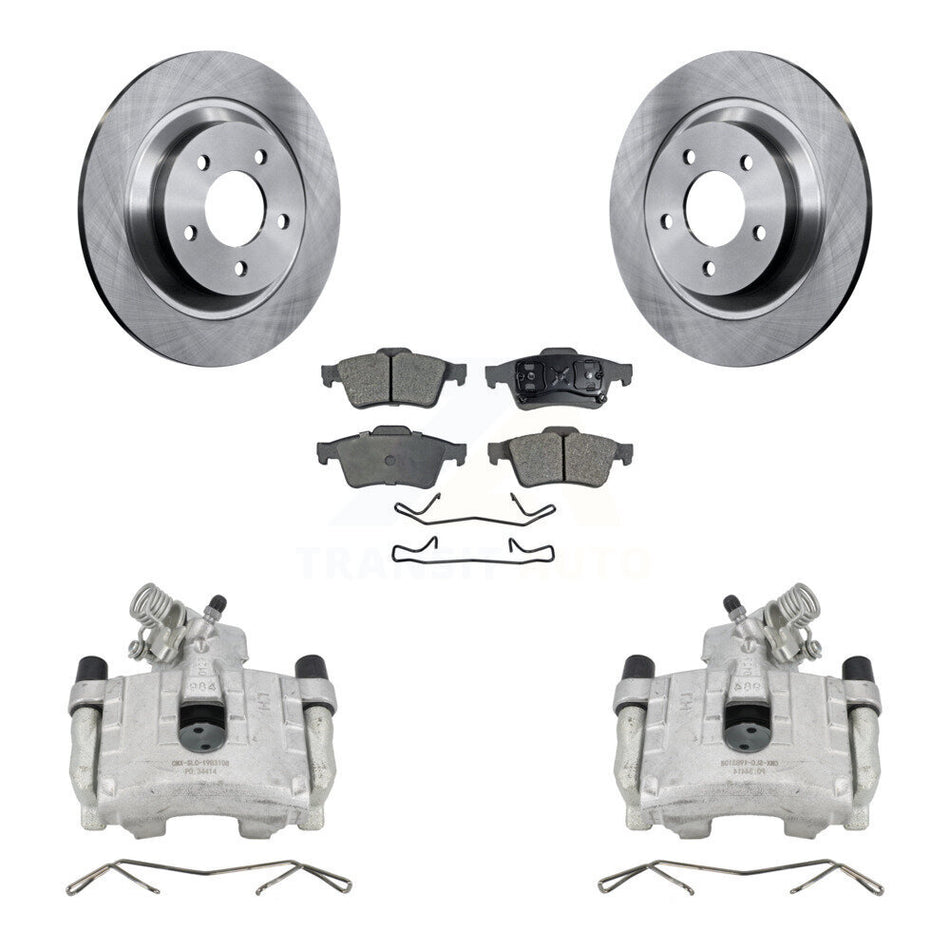 Rear Disc Brake Caliper Rotors And Ceramic Pads Kit For 2006 Mazda 5 To 02 06 KC8-100140T