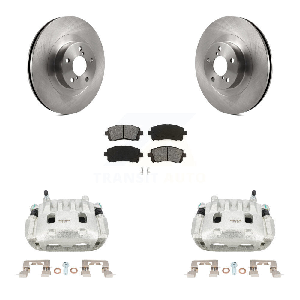 Front Brake Caliper Rotor And Semi-Metallic Pad Kit For 2003 Subaru Impreza WRX To 06 02 KC8-100142S