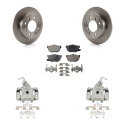 Rear Disc Brake Caliper Rotors And Ceramic Pads Kit For Kia Spectra Spectra5 KC8-100145T