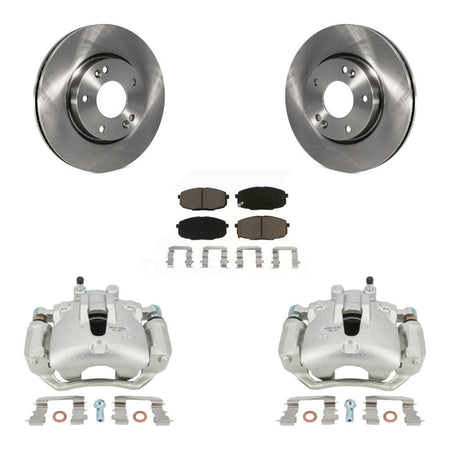 Front Disc Brake Caliper Rotors And Ceramic Pads Kit For Hyundai Elantra KC8-100149C by Transit Auto