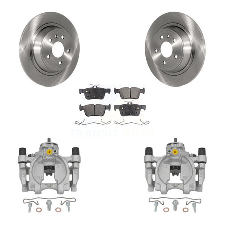 Rear Disc Brake Caliper Rotors And Ceramic Pads Kit For Ford Fusion Lincoln MKZ KC8-100150T