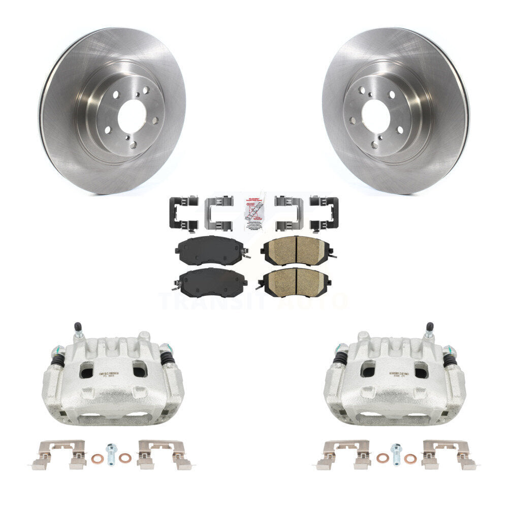 Front Disc Brake Caliper Rotors Ceramic Pad Kit For Subaru Forester Impreza XV Crosstrek KC8-100151N