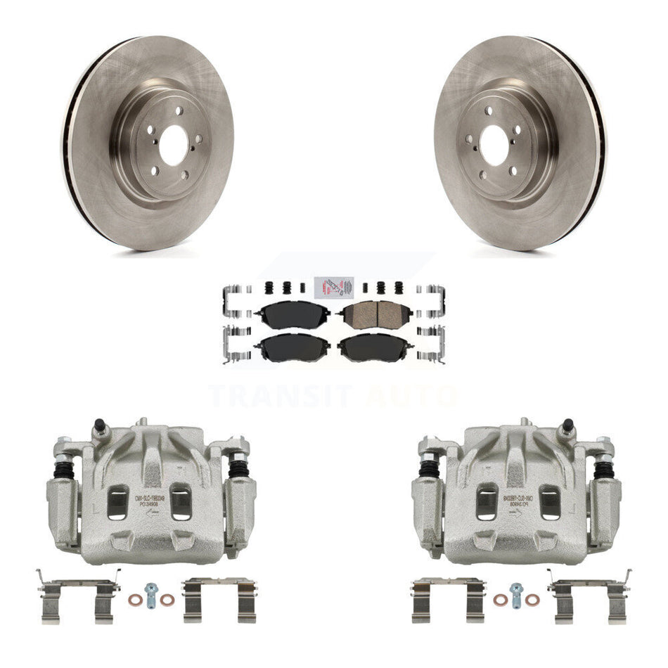 Front Disc Brake Caliper Rotors And Ceramic Pads Kit For Subaru Forester Outback Legacy KC8-100154N