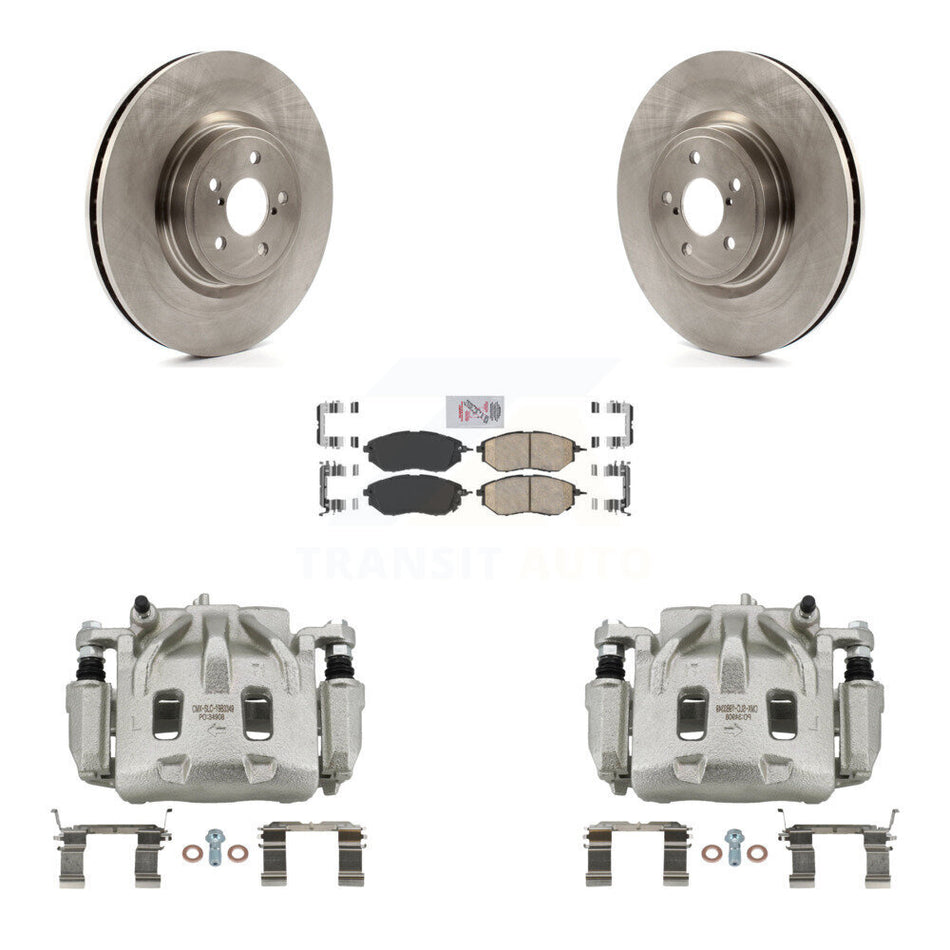 Front Disc Brake Caliper Rotors And Ceramic Pads Kit For Subaru Forester Outback Legacy KC8-100155N