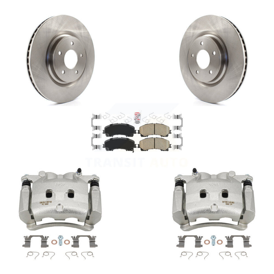 Front Disc Brake Caliper Rotors And Ceramic Pads Kit For Nissan Rogue KC8-100160N