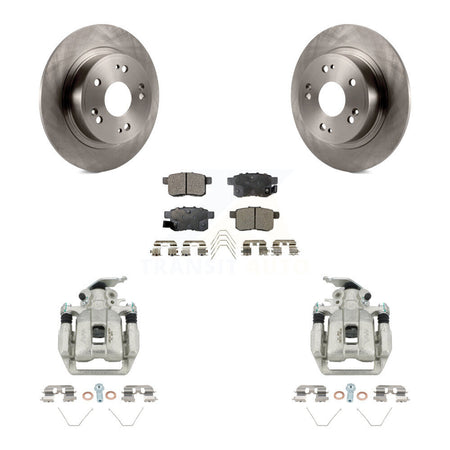 Rear Disc Brake Caliper Rotors And Ceramic Pads Kit For Honda Accord KC8-100162T