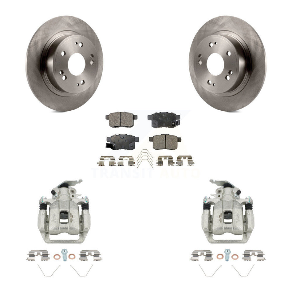 Rear Disc Brake Caliper Rotors And Ceramic Pads Kit For Honda Accord KC8-100162T