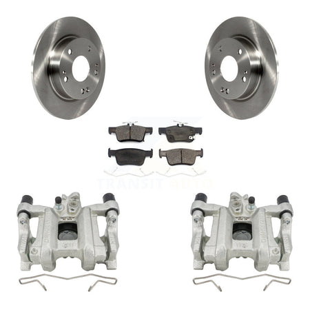 Rear Disc Brake Caliper Rotors And Ceramic Pads Kit For Honda Civic Insight KC8-100164T