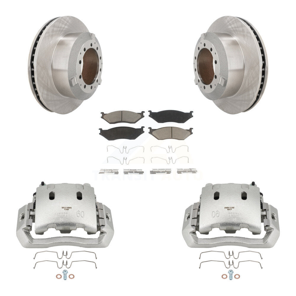 Front Disc Brake Caliper Rotors And Ceramic Pads Kit For International TerraStar KC8-100165C
