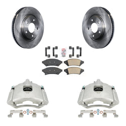 Front Disc Brake Caliper Rotors And Ceramic Pads Kit For Pontiac Grand Prix Buick LaCrosse Chevrolet Uplander Montana Terraza Saturn Relay Allure KC8-100166N