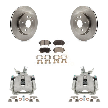 Rear Disc Brake Caliper Rotors And Ceramic Pads Kit For Chevrolet Malibu Limited KC8-100167T