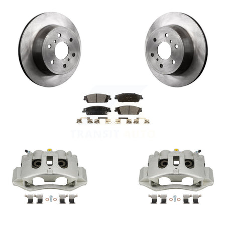 Rear Disc Brake Caliper Rotors And Ceramic Pads Kit For Chevrolet Suburban HD KC8-100189T