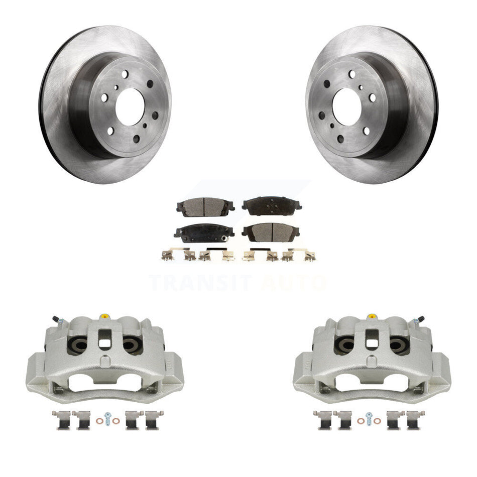 Rear Disc Brake Caliper Rotors And Ceramic Pads Kit For Chevrolet Suburban HD KC8-100189T
