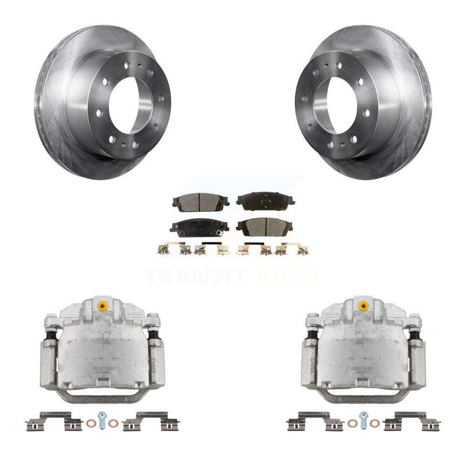 Rear Brake Caliper Rotors Ceramic Pad Kit For 2017-2019 Chevrolet Suburban Premier/LT/LS KC8-100190T