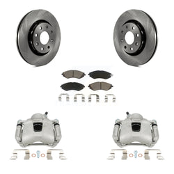 Front Disc Brake Caliper Rotors And Ceramic Pads Kit For Chevrolet Aveo Spark Aveo5 EV Pontiac G3 Suzuki Wave Wave5 Swift+ KC8-100191C