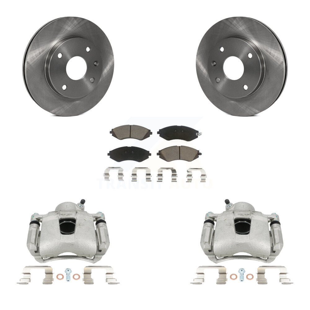 Front Disc Brake Caliper Rotors And Ceramic Pads Kit For Suzuki Forenza Reno Chevrolet Optra KC8-100192C by Transit Auto