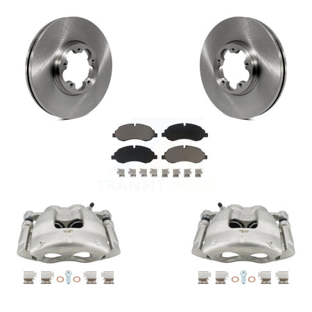 Front Brake Caliper Rotor & Ceramic Pad Kit For Ford Transit-250 Transit-150 Transit-350 KC8-100193C