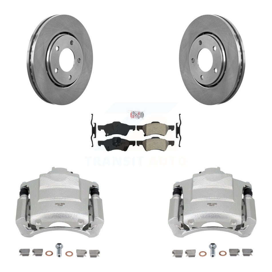 Front Brake Caliper Rotor And Semi-Metallic Pad Kit For 2004 Dodge Caravan From 12 01 03 KC8-100195N