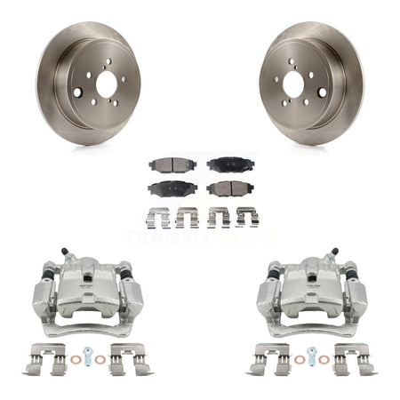 Rear Disc Brake Caliper Rotors And Ceramic Pads Kit For Subaru Impreza Forester WRX KC8-100195T