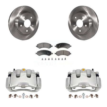Front Disc Brake Caliper Rotors And Semi-Metallic Pads Kit For Ram 1500 Classic Dodge KC8-100198P