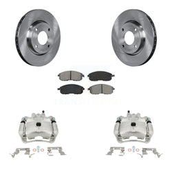 Front Disc Brake Caliper Rotors And Semi-Metallic Pads Kit For Nissan Sentra KC8-100199S