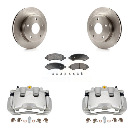 Front Disc Brake Caliper Rotors And Semi-Metallic Pads Kit For Dakota Dodge Ram KC8-100200P