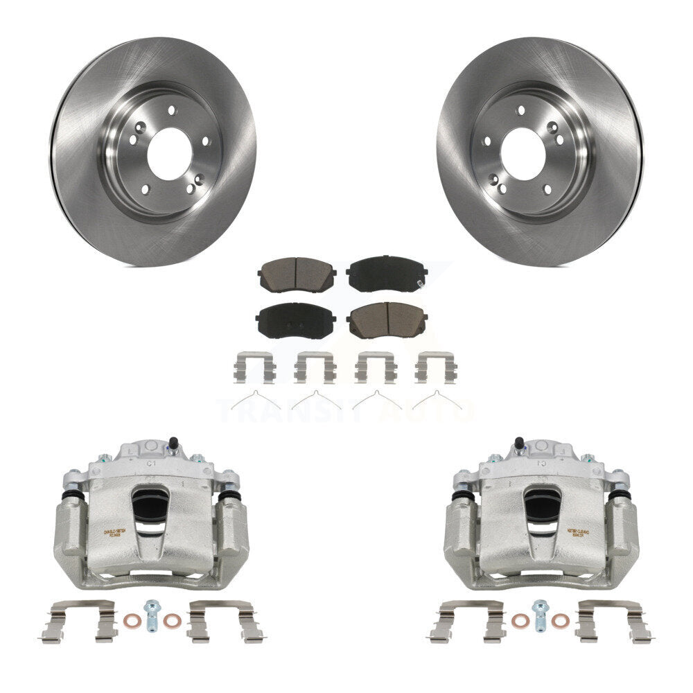 Front Brake Caliper Rotor Ceramic Pad Kit For Hyundai Sonata Kia Kona Electric Optima EV KC8-100202C
