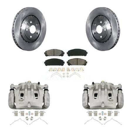 Front Brake Caliper Rotors Semi-Metallic Pad Kit For Lexus RX350 Toyota Highlander NX300 KC8-100202S